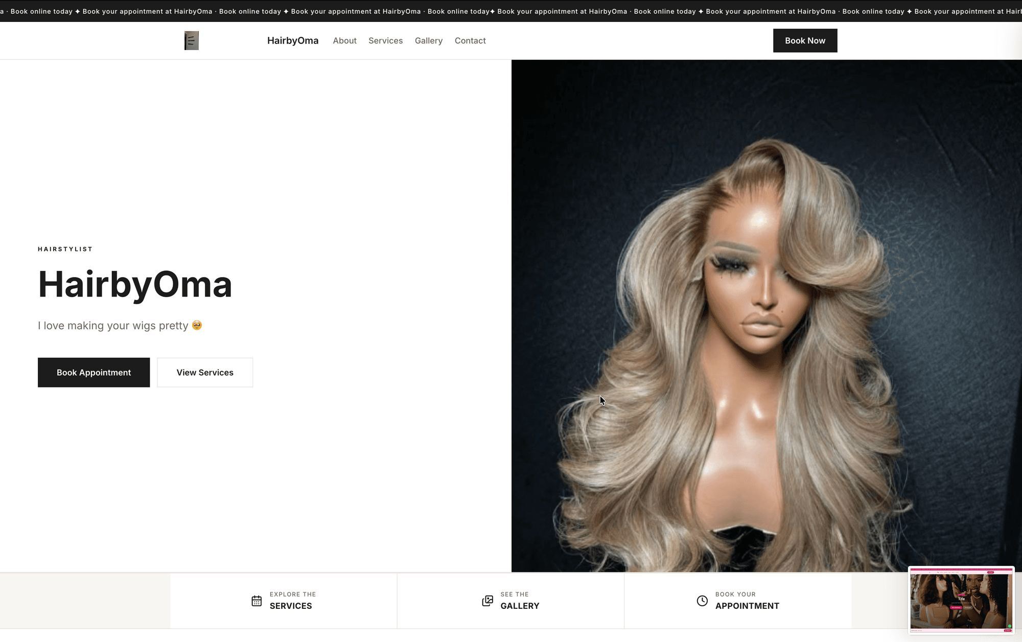 Savy business website