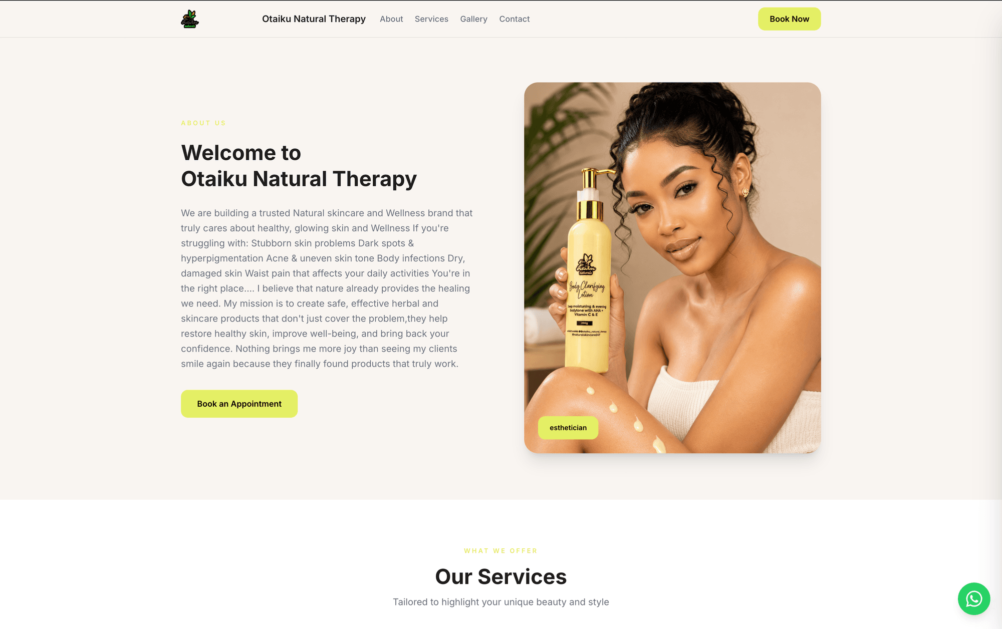 Website built with Savy